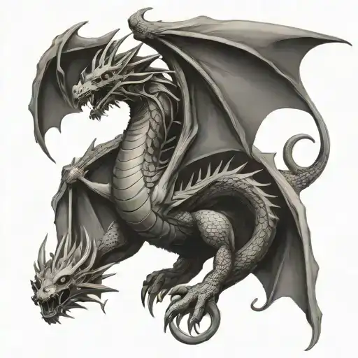 dragon Targaryen tattoo design idea