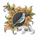 August October December march birth flower tattoo design idea