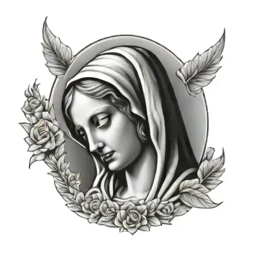 Virgin Mary  tattoo design idea