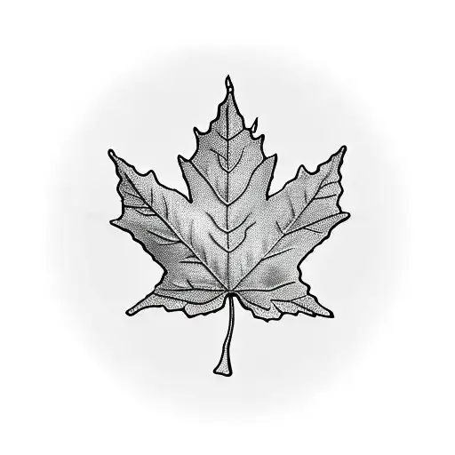 Maple Leaf tattoo design idea