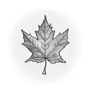 Maple Leaf tattoo design idea