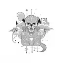 killing eve tattoo design idea