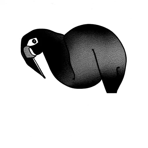 parrot with alpaca tattoo design idea