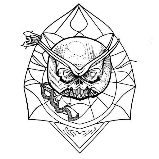 Snitch Dorada y el Mapa del Merodeador tattoo design idea