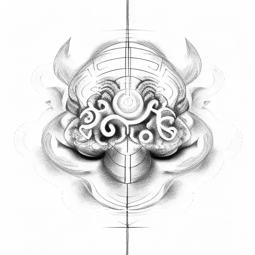 clave de Sol cerebro 77 mancuerna  tattoo design idea