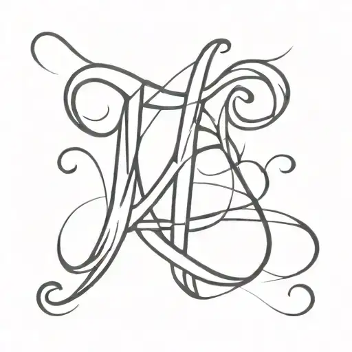 the letter "H" in a BDSM inspired design tattoo design idea
