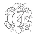 the letter "H" in a BDSM inspired design tattoo design idea
