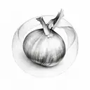 onion tattoo design idea