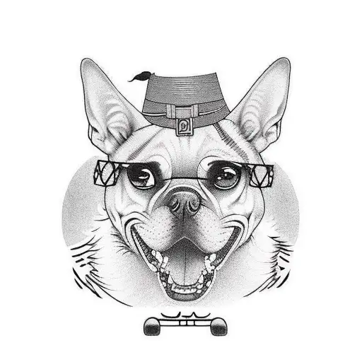we are all dogs in gods hot car tattoo design idea
