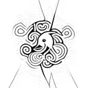minimalistic kiwi bird with NZ written through it tattoo design idea