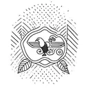 minimalistic kiwi bird with NZ written through it tattoo design idea