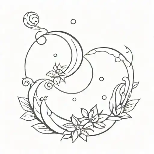 luna tattoo design idea