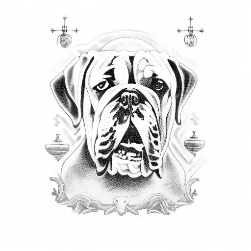 religious Tattoo of black st Lazarus with bulldogs at his feet tattoo design idea