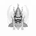 king Ravana tattoo design idea
