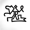 design incorporating art from keith haring, basquiat and banksy tattoo design idea