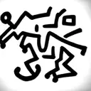 design incorporating art from keith haring, basquiat and banksy tattoo design idea