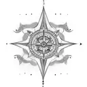 Callie compass tattoo design idea