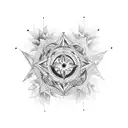 Callie compass tattoo design idea