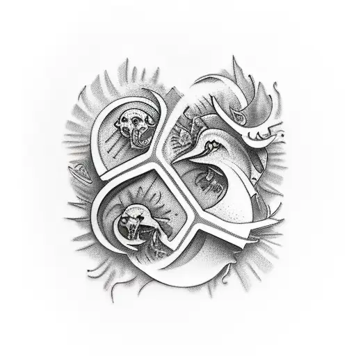 protector and provider for family tattoo design idea