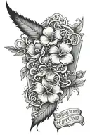 Joshua 1:9 bible verse tattoo design idea