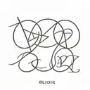 initial D and U tattoo design idea