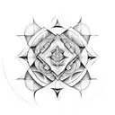 sacred geometry patterns tattoo design idea