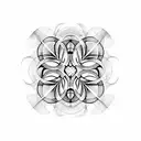 sacred geometry patterns tattoo design idea