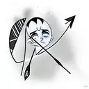 Avatar aang's arrow tattoo design idea