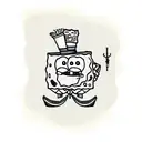 spongebob tattoo design idea