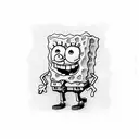 spongebob tattoo design idea