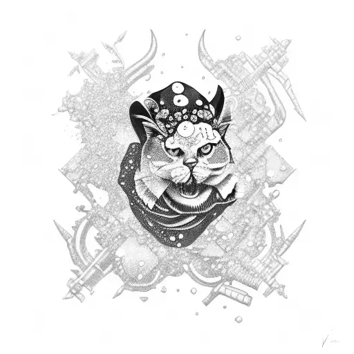 Trash Polka tattoo design idea