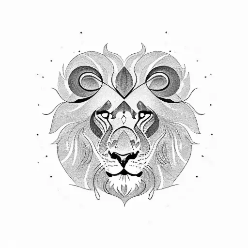 czech lion tattoo design idea