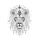 czech lion tattoo design idea