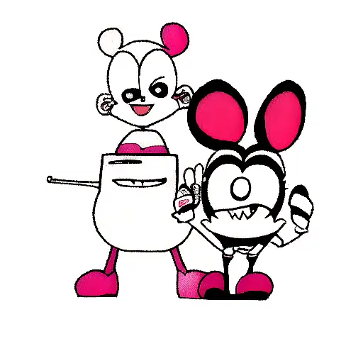 Dentista e Minnie tattoo design idea