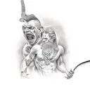 david and goliath tattoo design idea