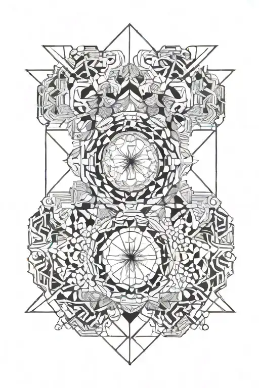 Marriage Love God Living apart yet connected tattoo design idea