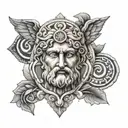 greek pattern tattoo design idea