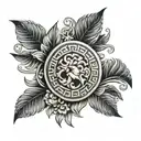 greek pattern tattoo design idea