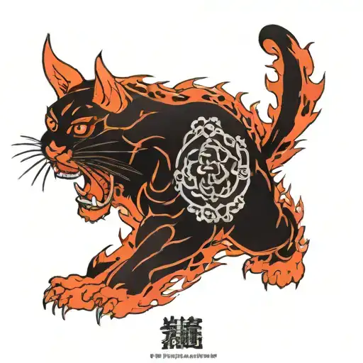 pantera tattoo design idea