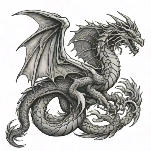 targaryen dragon tattoo design idea