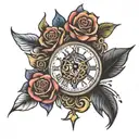 time heals all wounds in cursive writing tattoo design idea