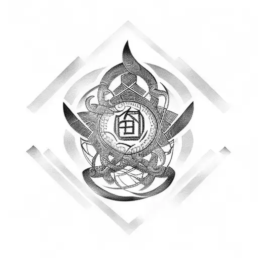 Marcelo name in runic language tattoo design idea