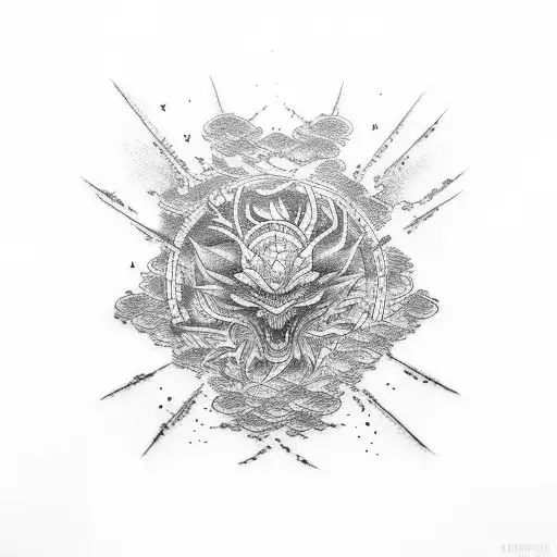 japanese kanji code alchemy tattoo design idea