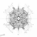 mathematical binary code tattoo design idea