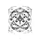 mathematical binary code tattoo design idea