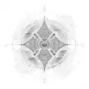 mathematical binary code tattoo design idea