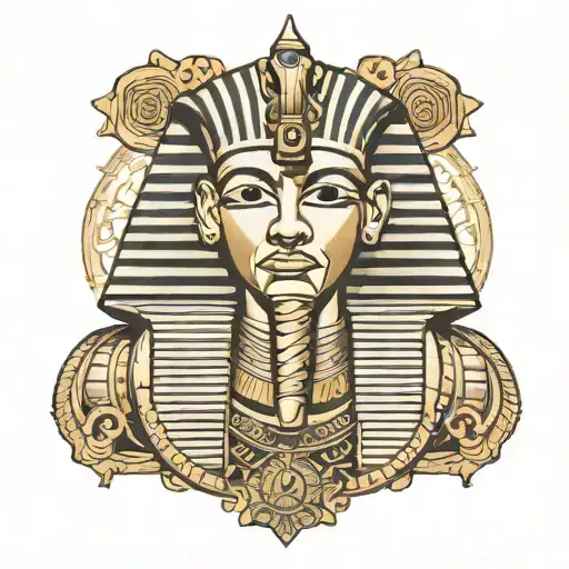 king tut tattoo design idea
