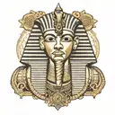 king tut tattoo design idea