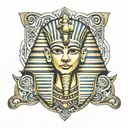king tut tattoo design idea