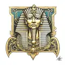 king tut tattoo design idea